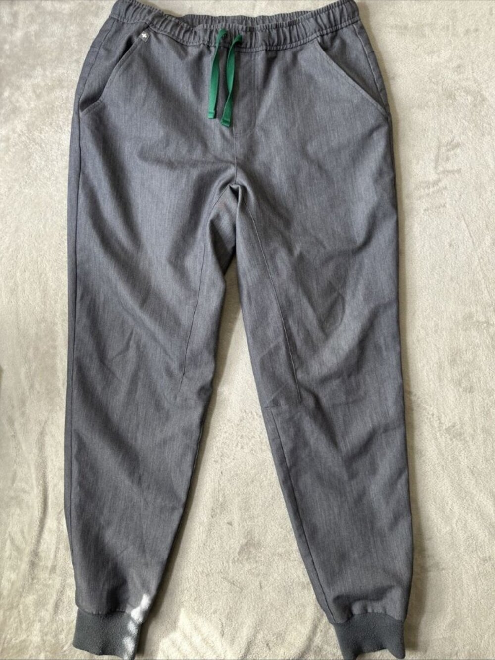 Figs scrub pants women’s medium gray jogger stretch healthcare